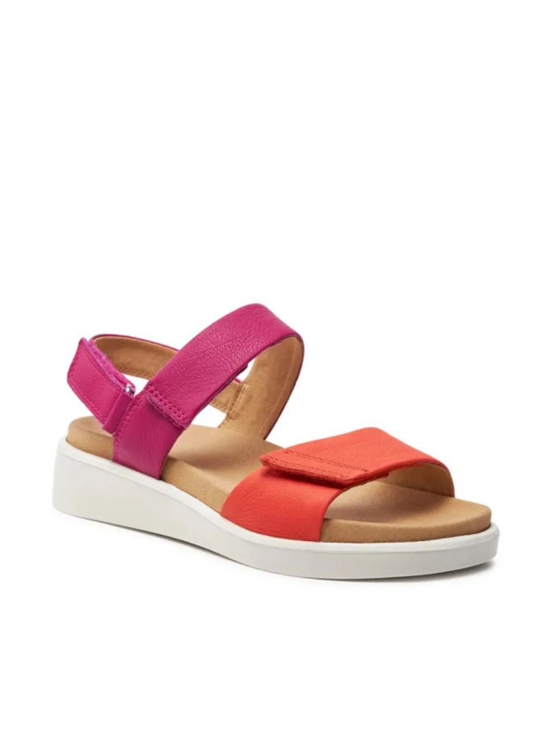 ARA dámské sandály s vyjímatelnou stélkou kožené růžovo-oranžové | 12-21401-16 Madeira