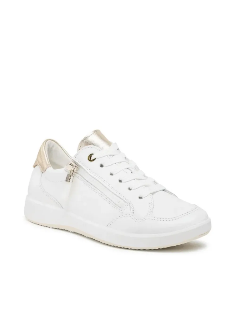 ARA dámské tenisky se zlatými detaily kožené bílé | 12-23901-04 Roma
