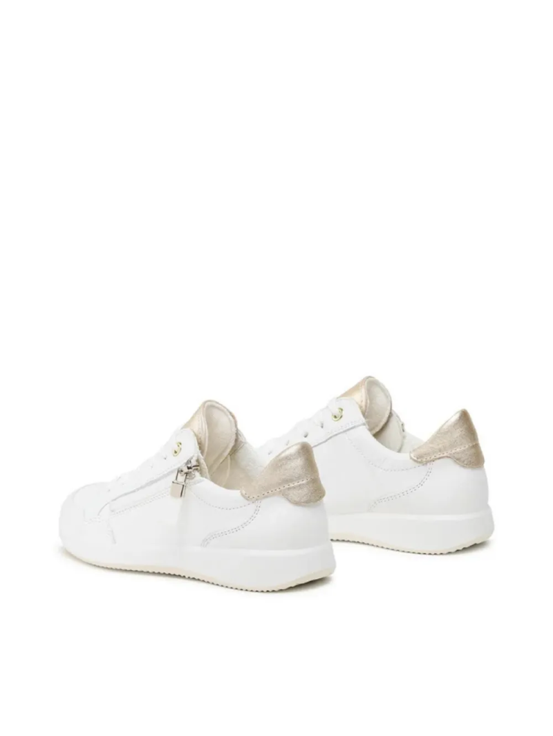 ARA dámské tenisky se zlatými detaily kožené bílé | 12-23901-04 Roma