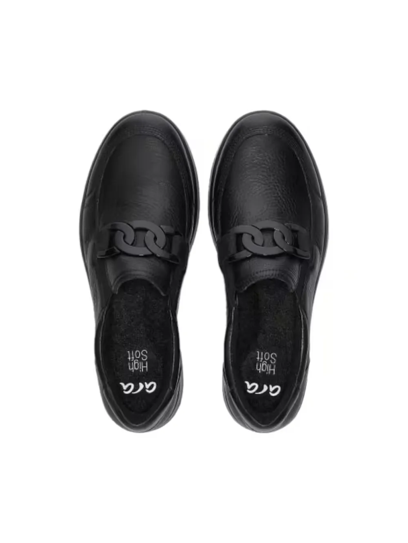 ARA dámské mokasíny se sponou kožené černé | 12-23911-01 Roma