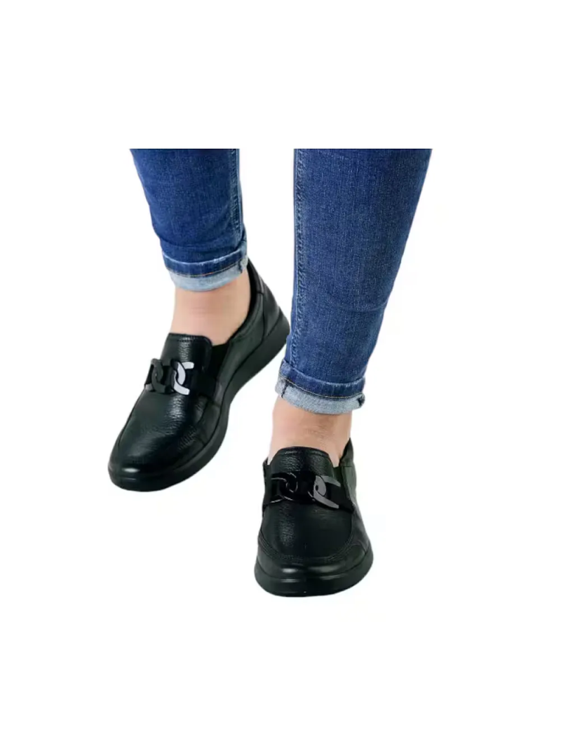 ARA dámské mokasíny se sponou kožené černé | 12-23911-01 Roma