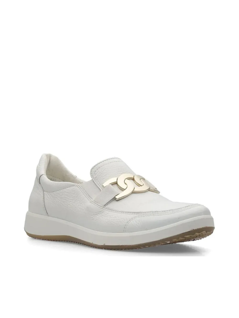 ARA dámské mokasíny se sponou kožené bílé | 12-23911-04 Roma