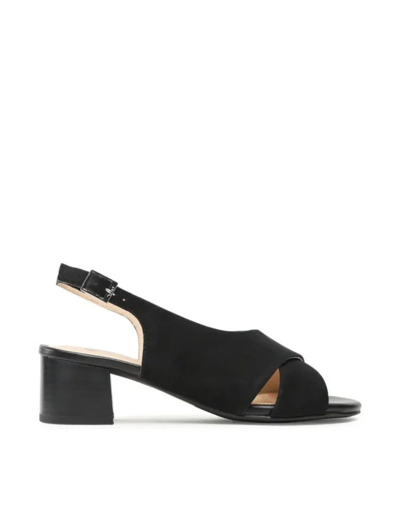 ARA dámské sandály na podpatku kožené černé | 12-25605-01 Prato