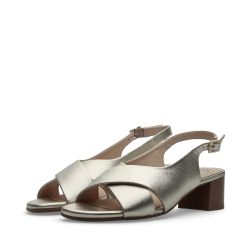 ARA dámské sandály na podpatku kožené zlaté | 12-25605-11 Prato