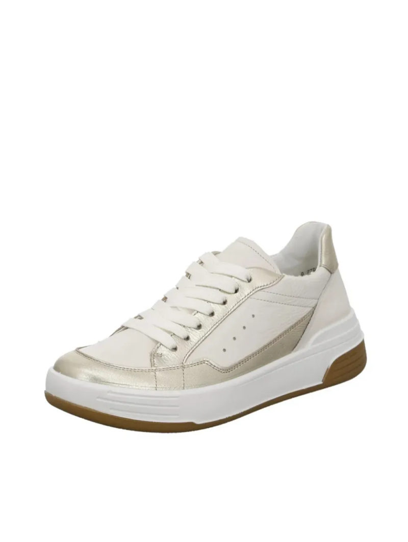 ARA dámské tenisky se zlatými detaily kožené krémové | 12-25700-11 Master