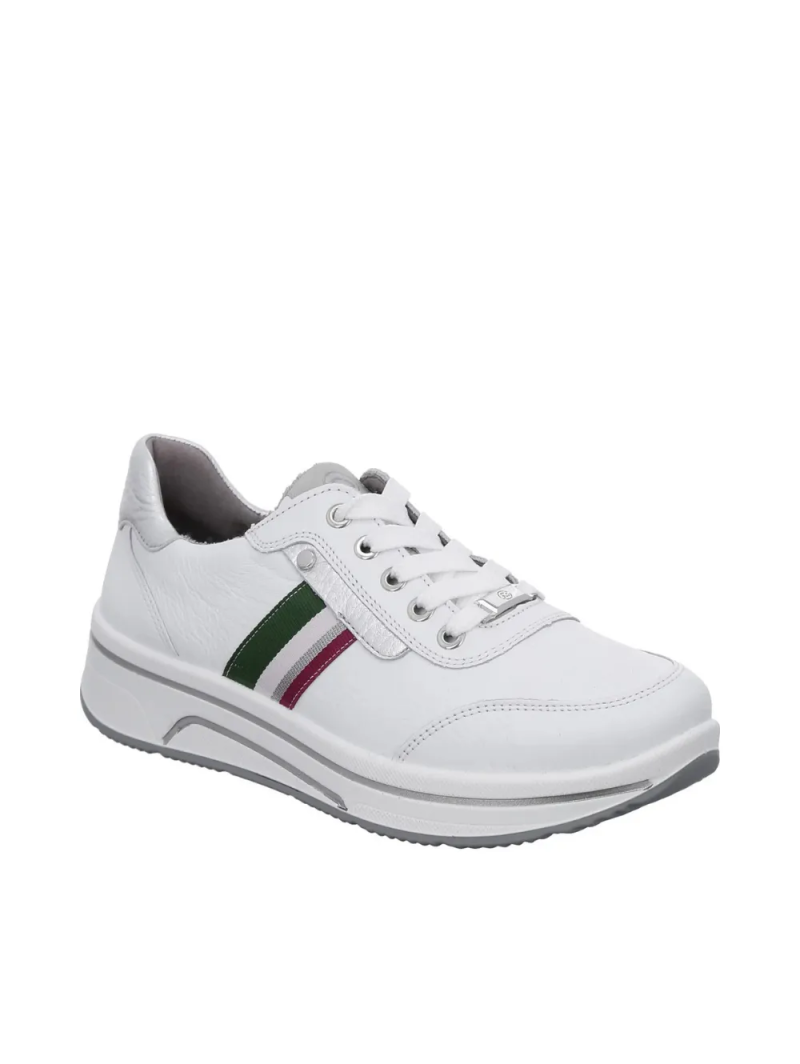 ARA dámské tenisky s barevnými detaily kožené bílé | 12-27542-24 Sapporo