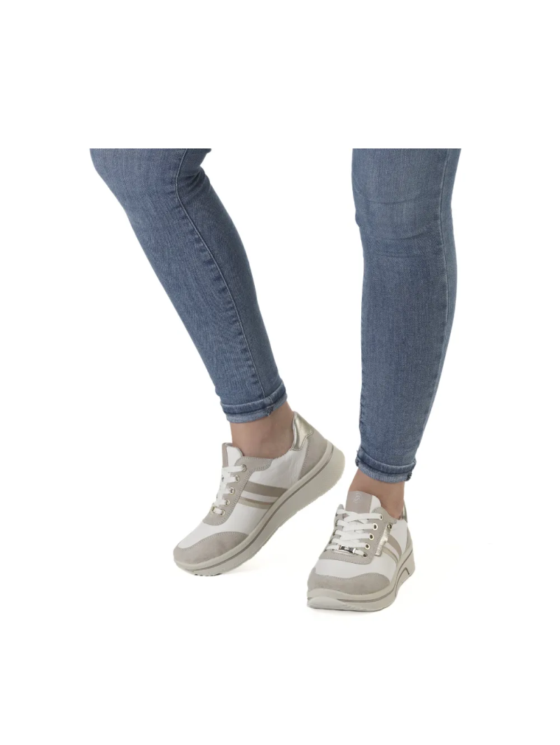 ARA dámské tenisky kožené béžovo-bílé | 12-27542-26 Sapporo