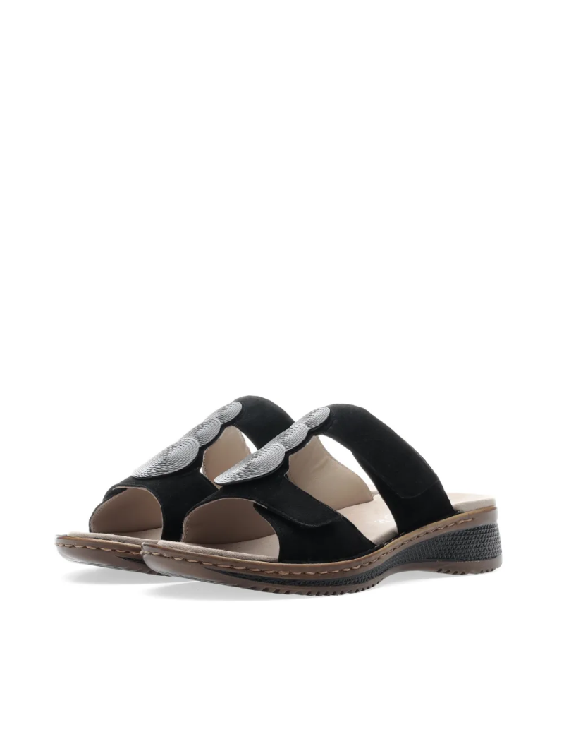 ARA dámské pantofle kožené černé | 12-29004-01 Hawai