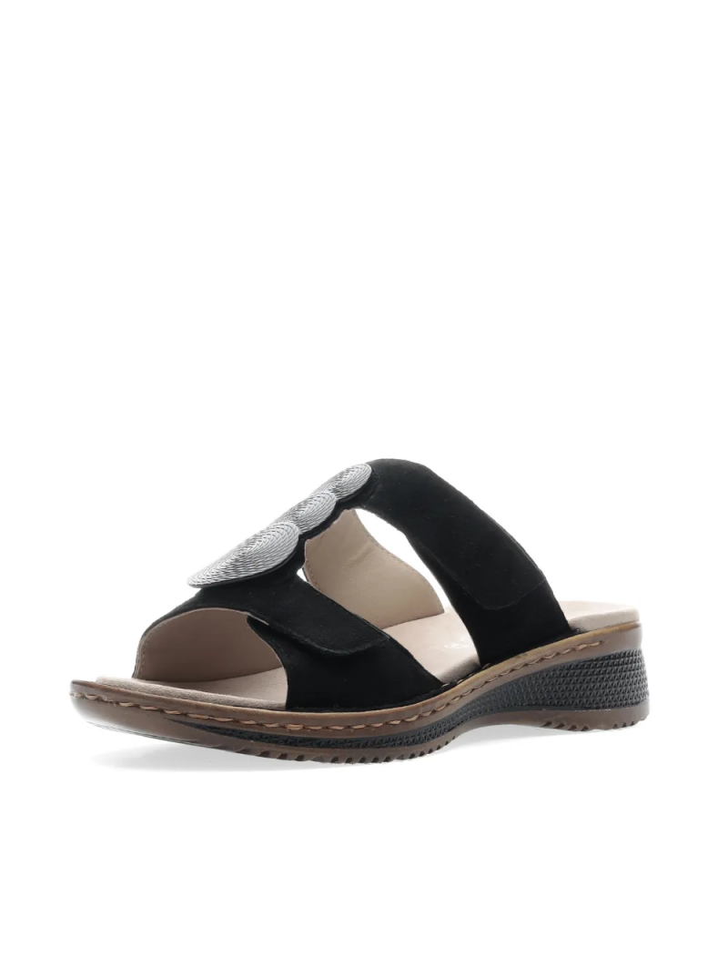 ARA dámské pantofle kožené černé | 12-29004-01 Hawai