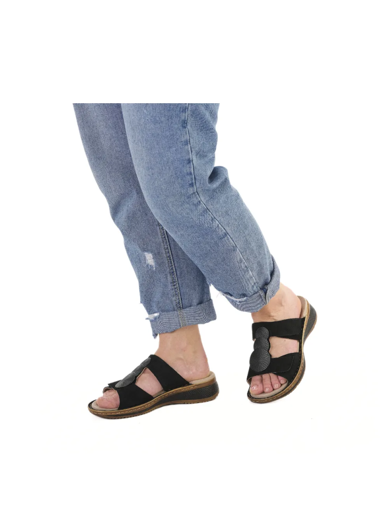 ARA dámské pantofle kožené černé | 12-29004-01 Hawai