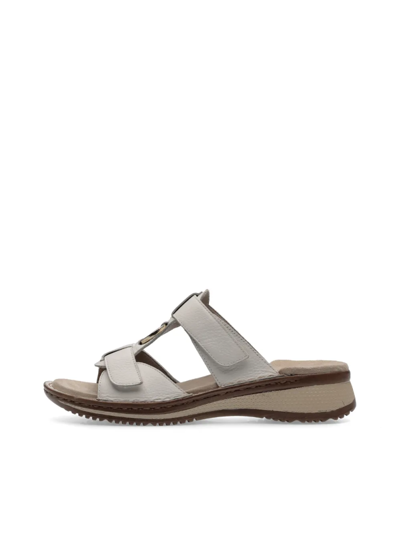 ARA dámské pantofle kožené krémové  | 12-29021-08 Hawai