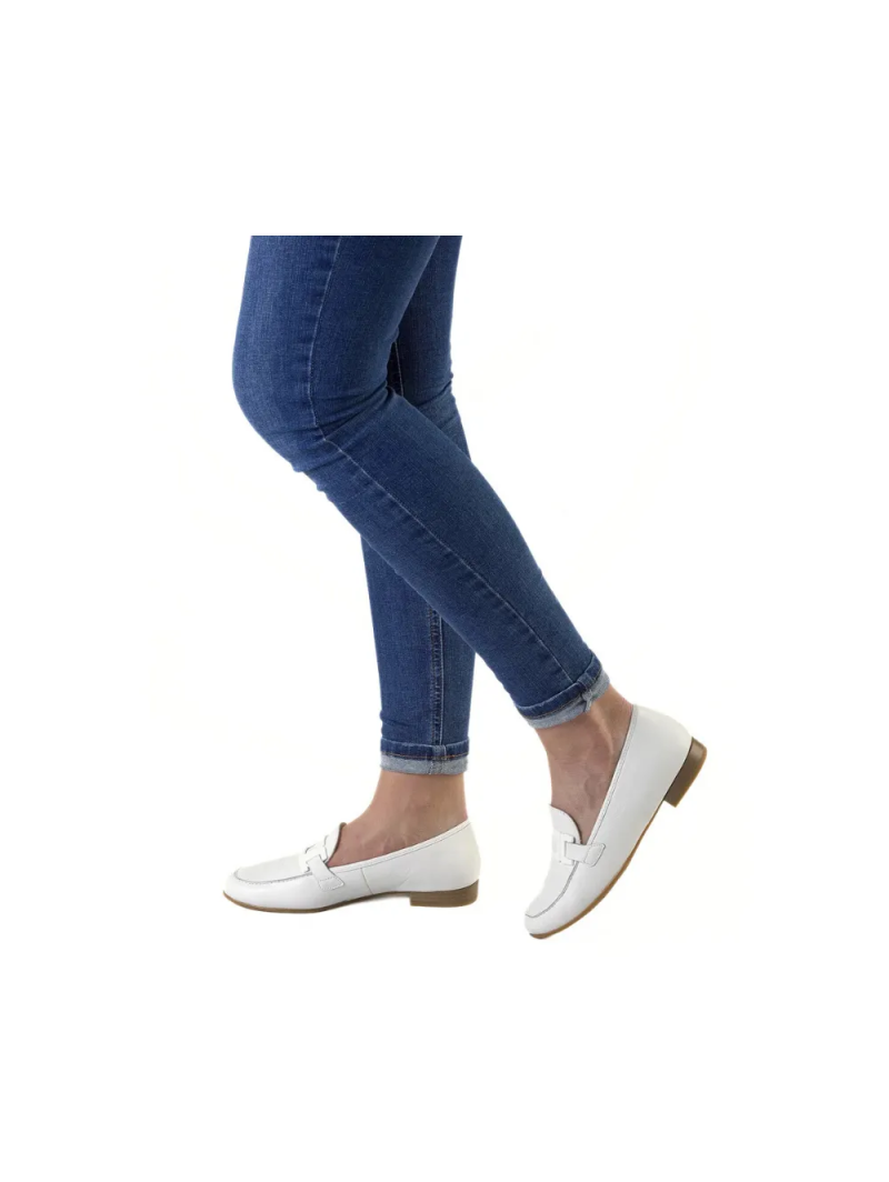 ARA dámské mokasíny se sponou kožené bílé | 12-31200-04 Kent