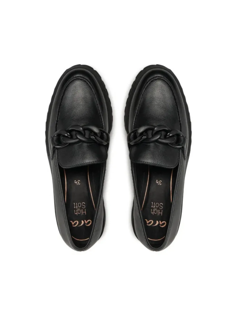 ARA dámské mokasíny se sponou kožené černé | 12-31209-01 Kent