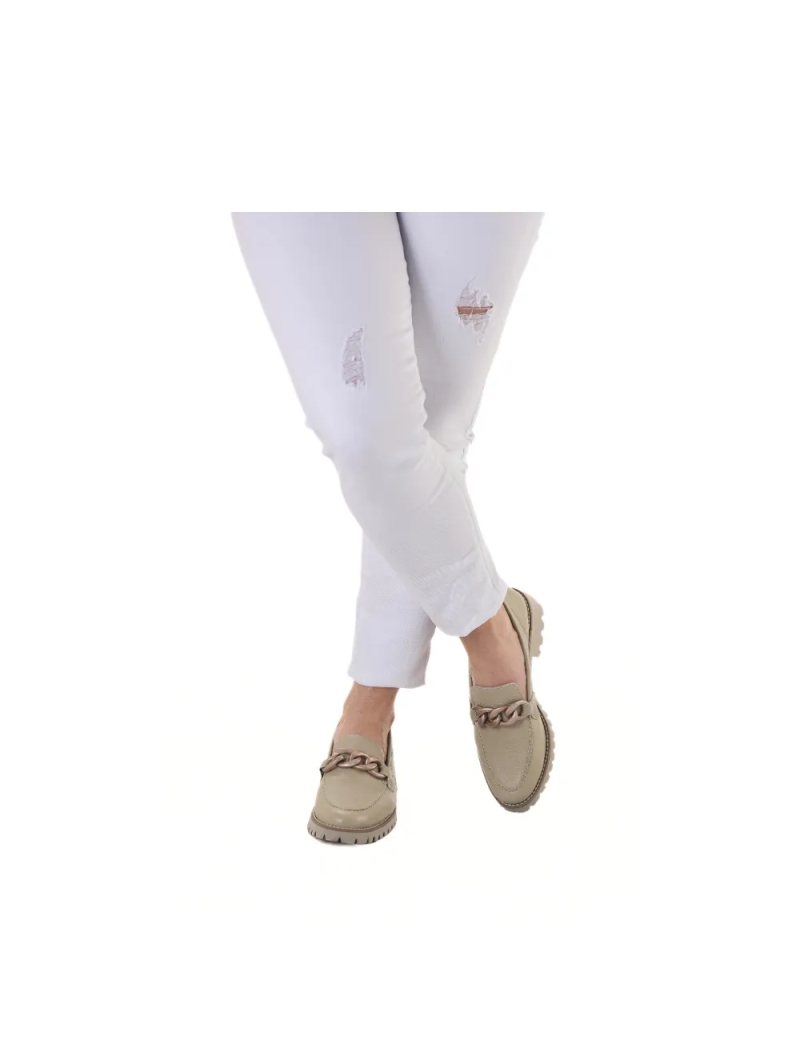 ARA dámské mokasíny se sponou kožené béžové | 12-31209-08 Kent