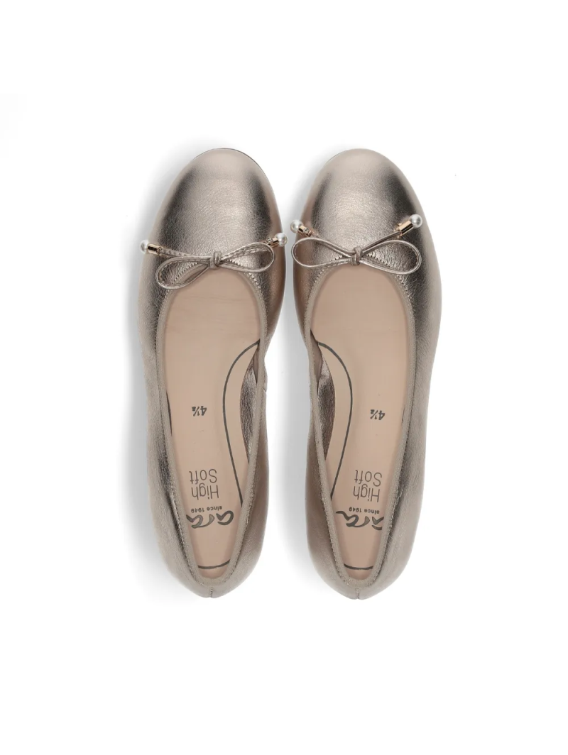 ARA dámské baleríny kožené zlaté | 12-31324-96 Sardinia