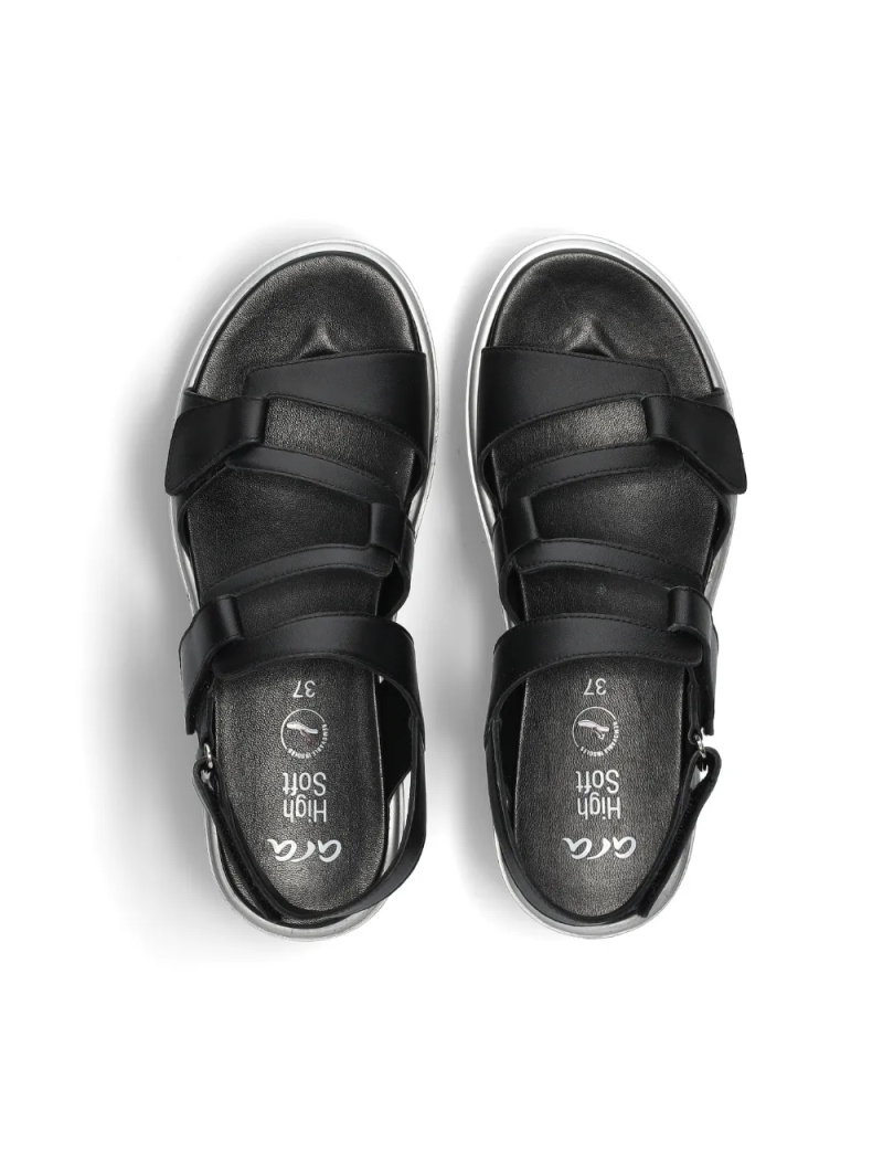 ARA dámské sandály s pásky kožené černé  | 12-33503-01 Bilbao