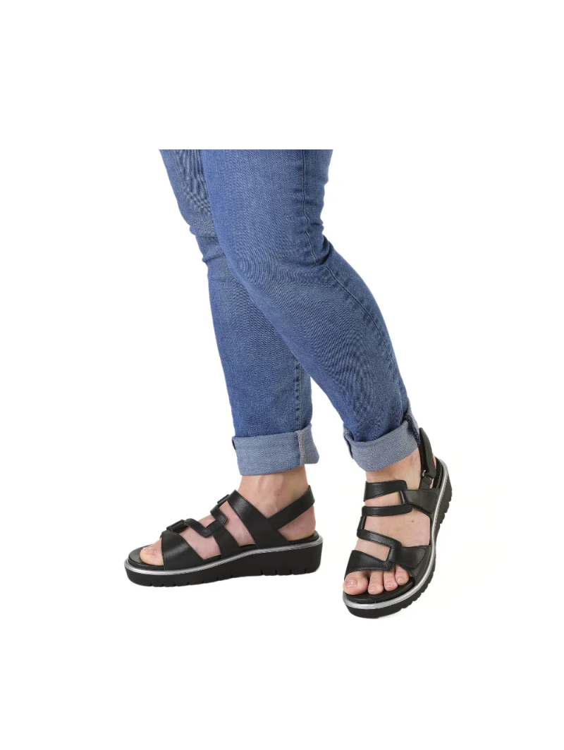 ARA dámské sandály s pásky kožené černé  | 12-33503-01 Bilbao