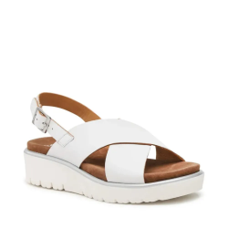 ARA dámské sandály s překříženými pásky kožené bílé | 12-33516-04 Bilbao