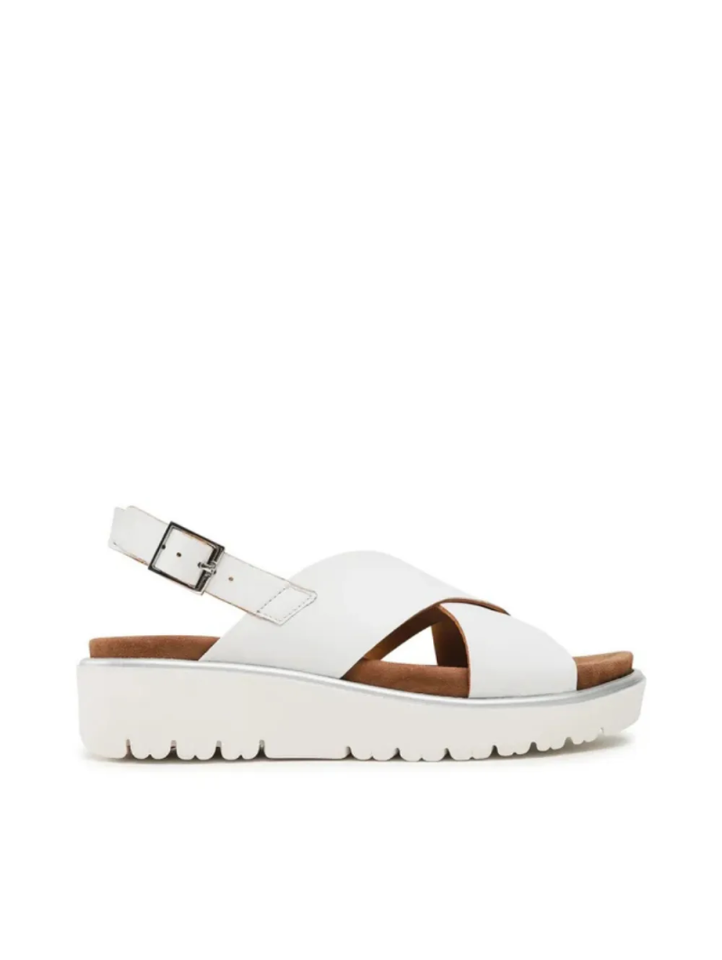ARA dámské sandály s překříženými pásky kožené bílé | 12-33516-04 Bilbao