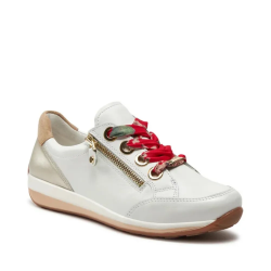 ARA dámské tenisky s postranním zipem kožené bílé | 12-34587-79 Osaka