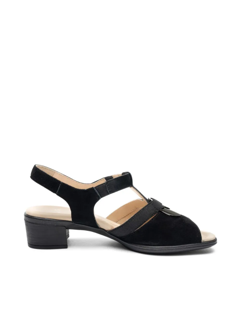 ARA dámské sandály na podpatku kožené černé | 12-35730-01 Lugano