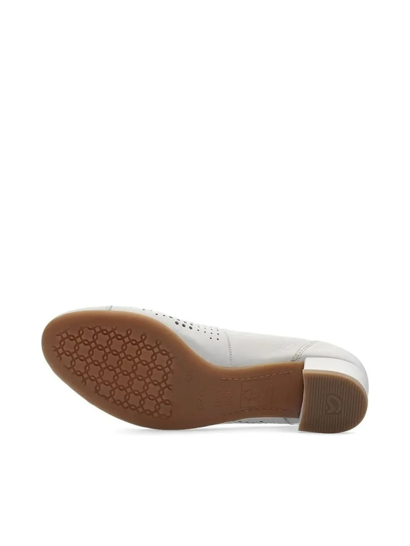 ARA dámské lodičky perforované kožené bílé | 12-35827-04 Nizza