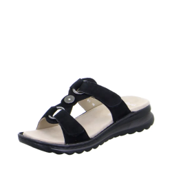 ARA dámské pantofle kožené černé | 12-47208-01 Tampa