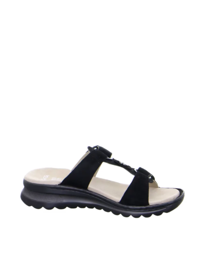 ARA dámské pantofle kožené černé | 12-47208-01 Tampa