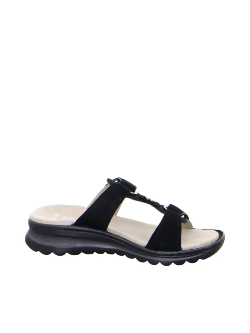 ARA dámské pantofle kožené černé | 12-47208-01 Tampa