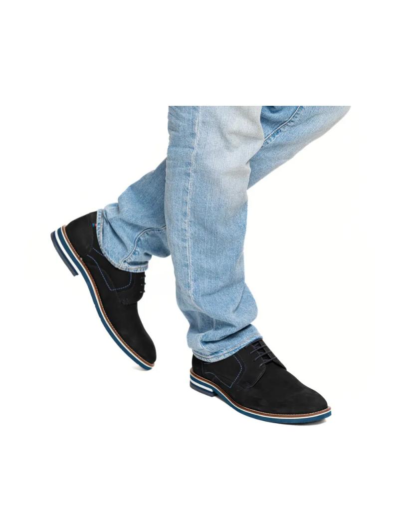 ARA pánské polobotky semišové modré | 11-20802-22 Leon