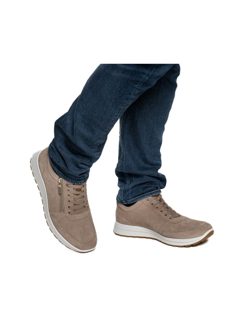 ARA pánské tenisky širší semišové béžové | 11-24501-07 Matteo