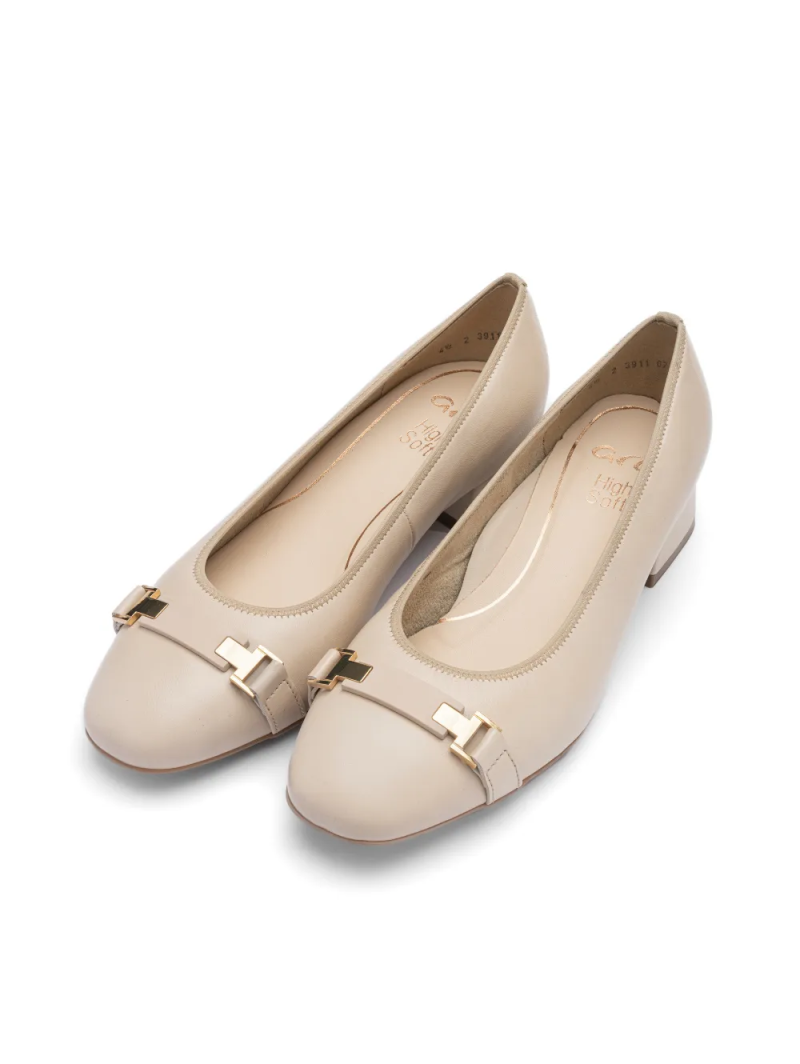 ARA dámské lodičky širší kožené béžové | 12-20411-09 Graz