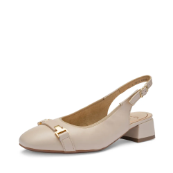 ARA dámské lodičky  s volnou patou širší kožené béžové | 12-20413-08 Graz