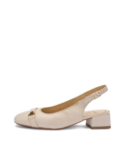 ARA dámské lodičky  s volnou patou širší kožené béžové | 12-20413-08 Graz