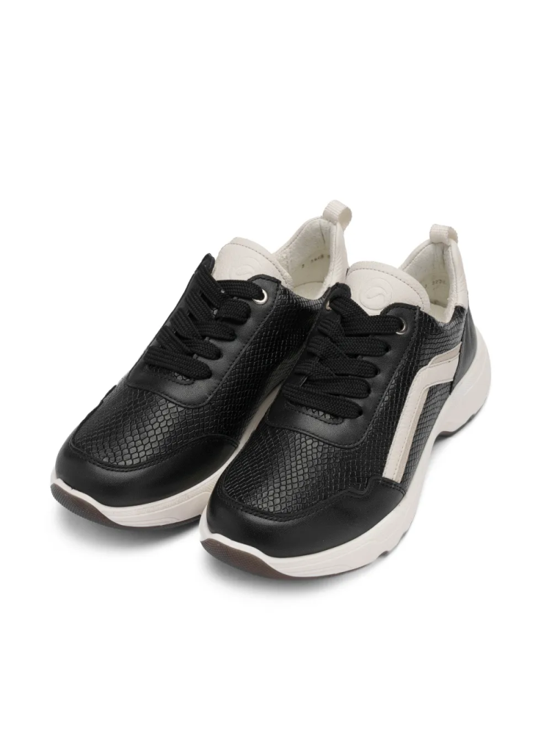 ARA dámské tenisky širší kožené černé | 12-25802-01 Boston