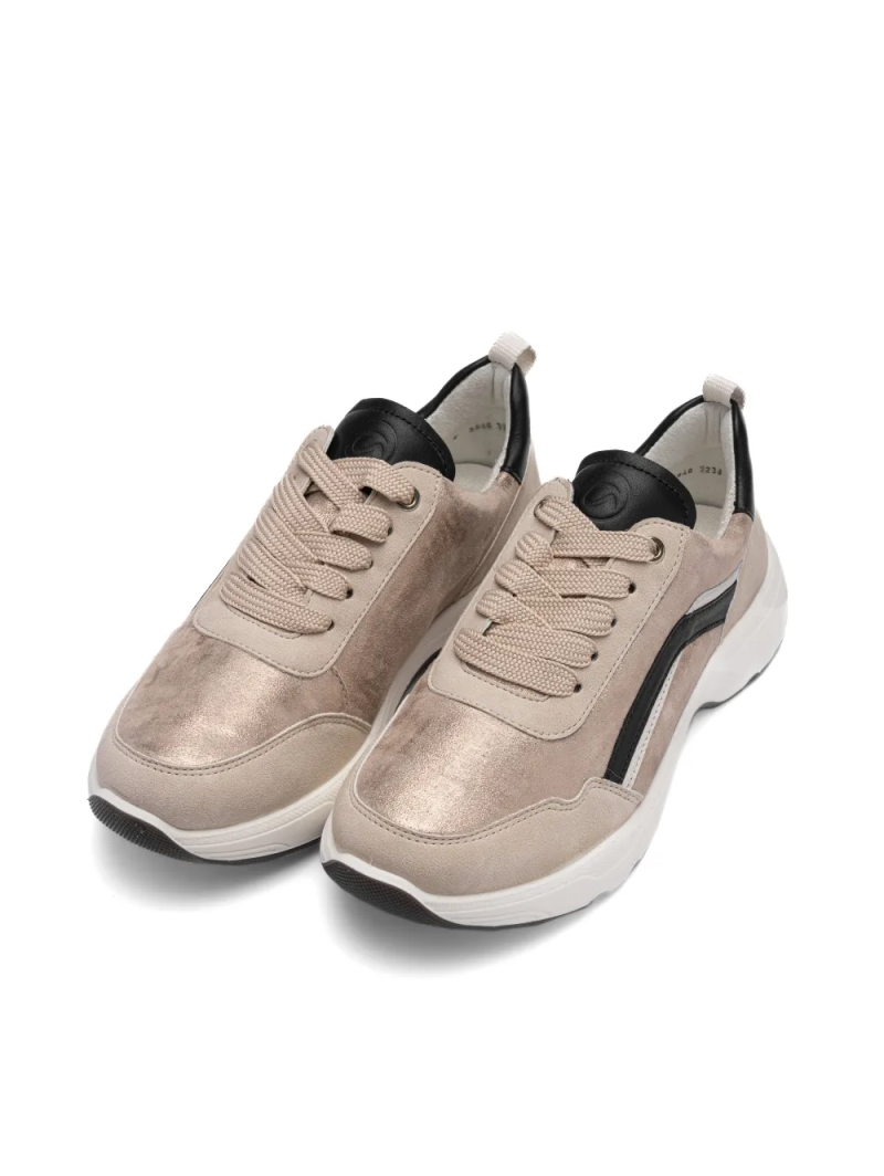 ARA dámské tenisky širší kožené béžové | 12-25802-05 Boston