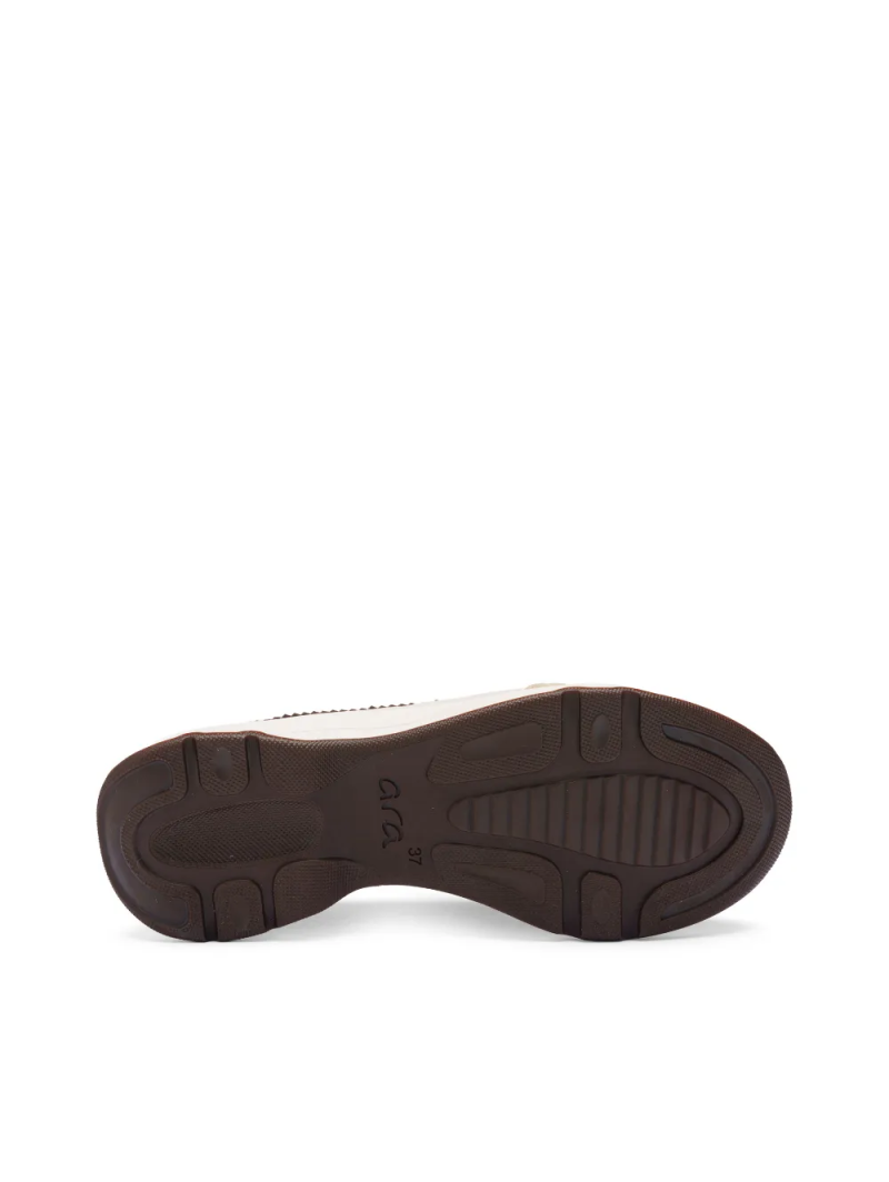 ARA dámské mokasíny sportovní širší hnědobílé | 12-25808-08 Boston