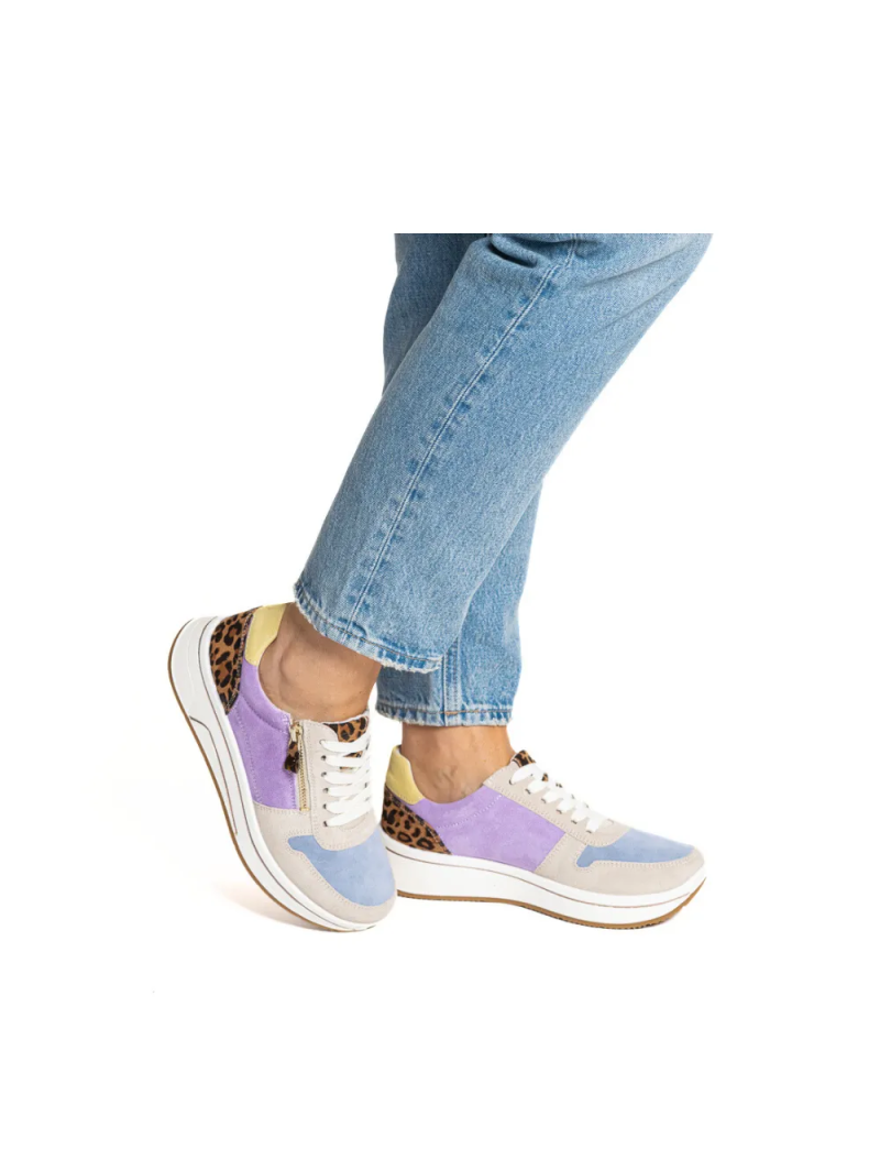 ARA dámské tenisky širší semišové barevné | 12-27540-75 Sapporo