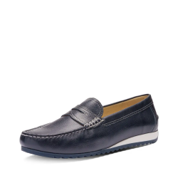 ARA dámské mokasíny na klínku kožené modré | 12-27702-02 Newport