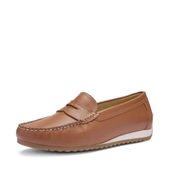 ARA dámské mokasíny na klínku kožené hnědé | 12-27702-13 Newport