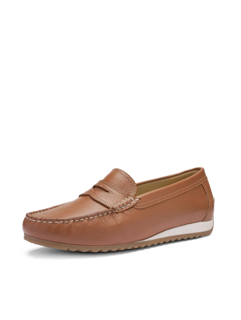 ARA dámské mokasíny na klínku kožené hnědé | 12-27702-13 Newport