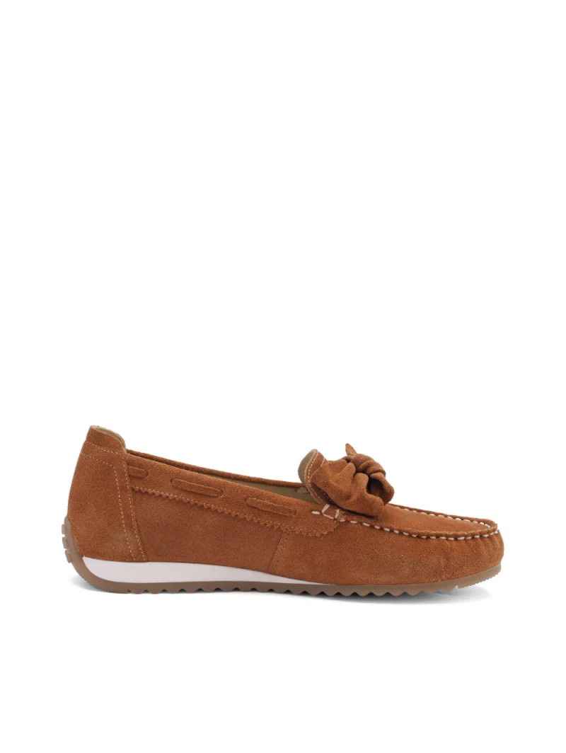 ARA dámské mokasíny na klínku  s mašlí kožené hnědé | 12-27706-03 Newport