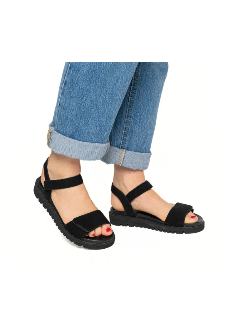 ARA dámské sandály semišové černé | 12-28114-01 Kent