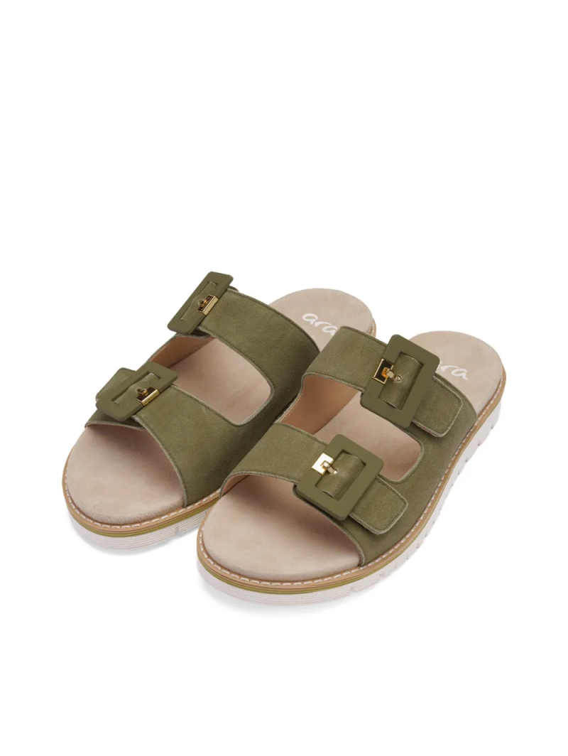 ARA dámské pantofle semišové zelené | 12-28132-06 Kent