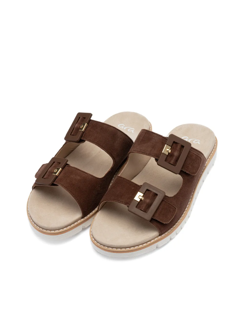 ARA dámské pantofle semišové hnědé | 12-28132-11 Kent