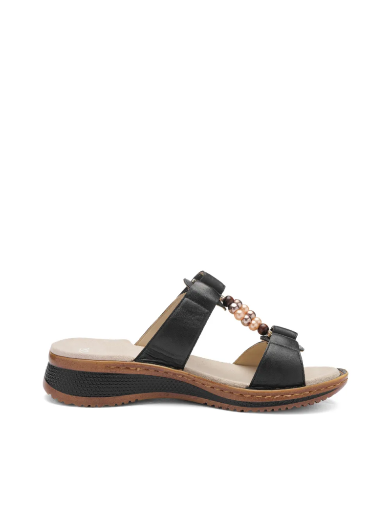 ARA dámské pantofle kožené černé | 12-29022-01 Hawaii