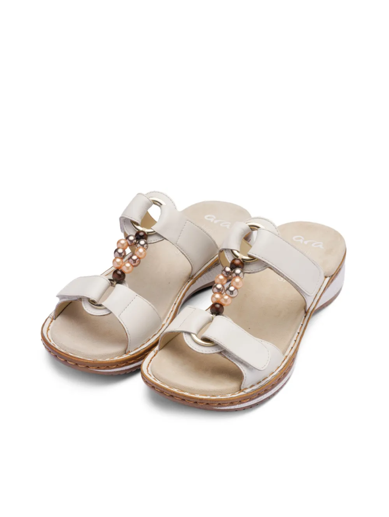 ARA dámské pantofle kožené bílé | 12-29022-04 Hawaii