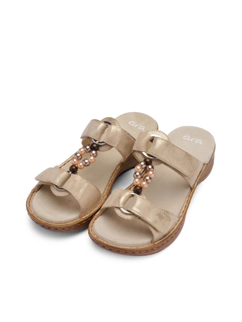 ARA dámské pantofle kožené béžové | 12-29022-05 Hawaii