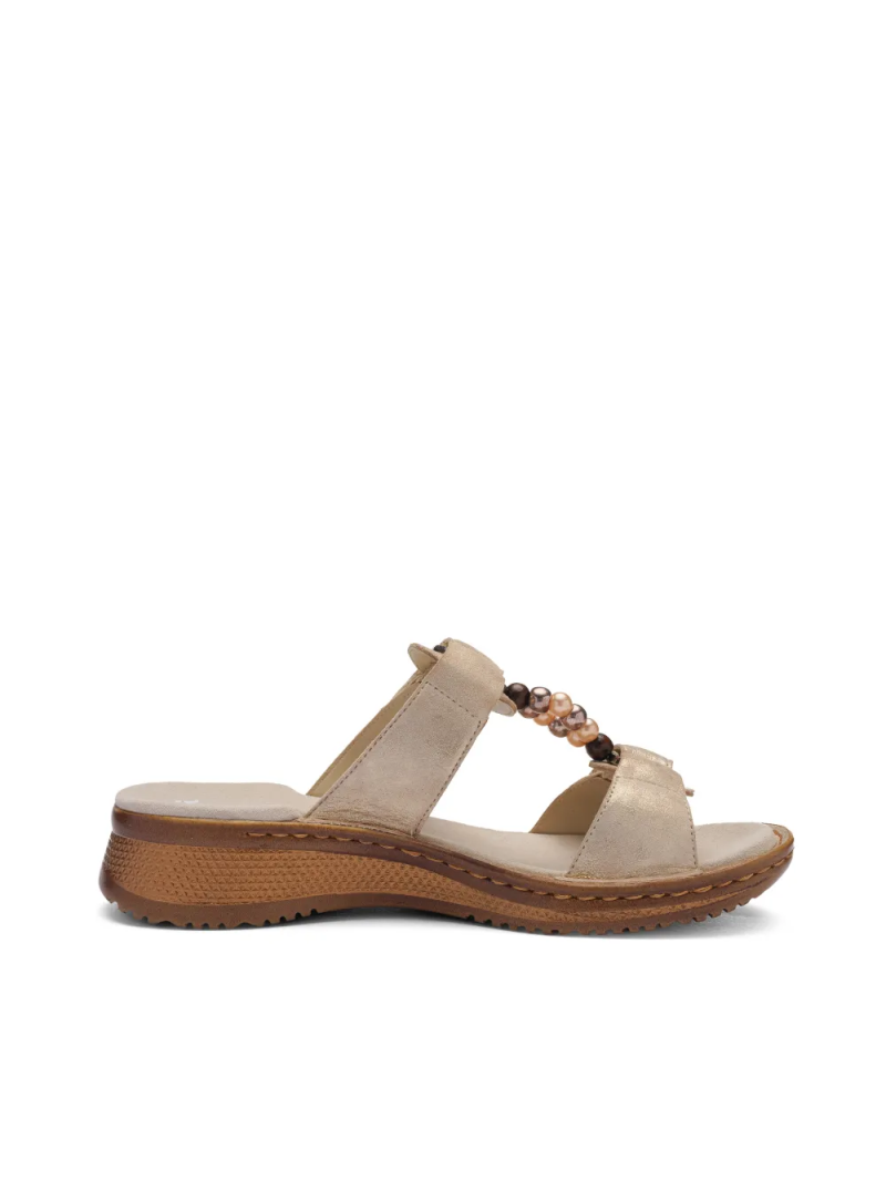 ARA dámské pantofle kožené béžové | 12-29022-05 Hawaii