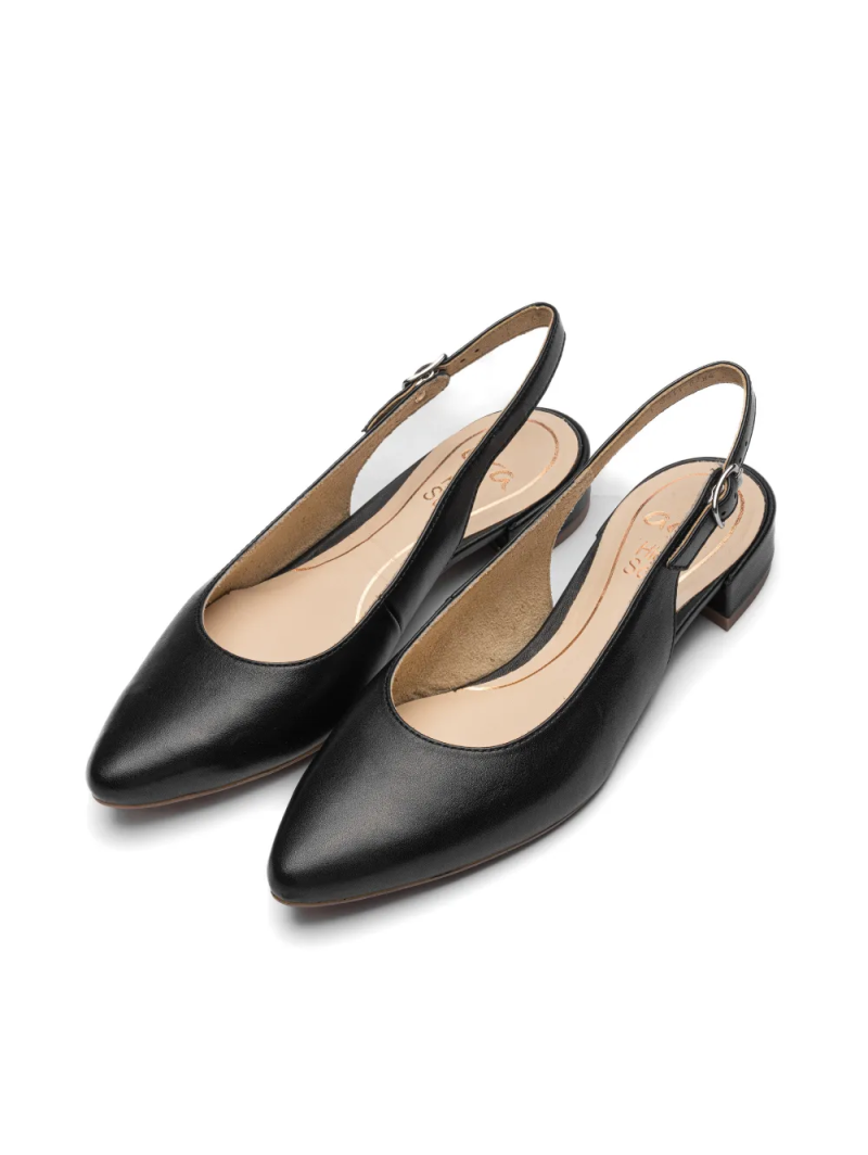 ARA dámské lodičky s volnou patou kožené černé | 12-33068-11 Paris